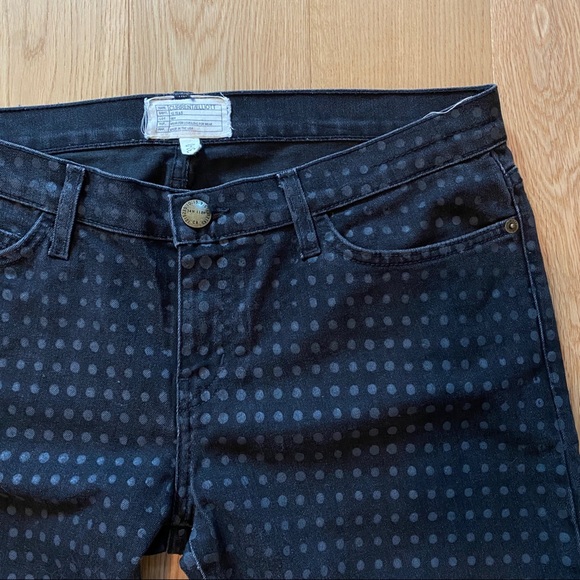 Current/Elliott Polka Dot Stiletto Jeans Sz 31 - Picture 4 of 10